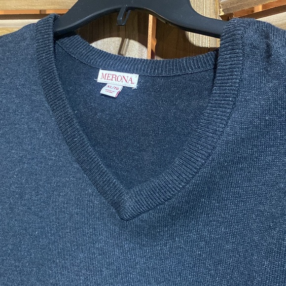 Merona XL/TG charcoal, V-neck sweater - Picture 6 of 11